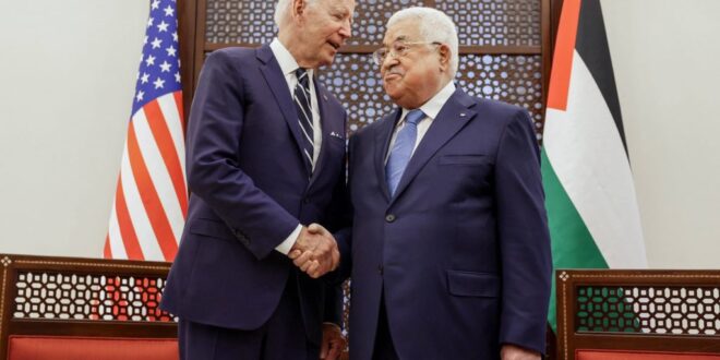 2022 07 15T094121Z 1979236188 RC22CV95LB6L RTRMADP 3 USA PALESTINIANS BIDEN ABBAS 1024x692