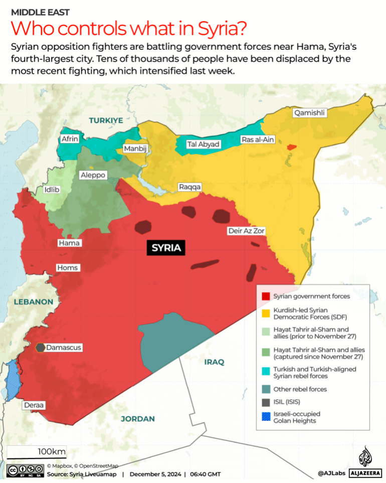 INTERACTIVE who controls what in Syria December 4 2024 1733385588