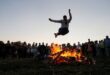 Iranian Fire Jumping Festival