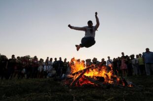 Iranian Fire Jumping Festival